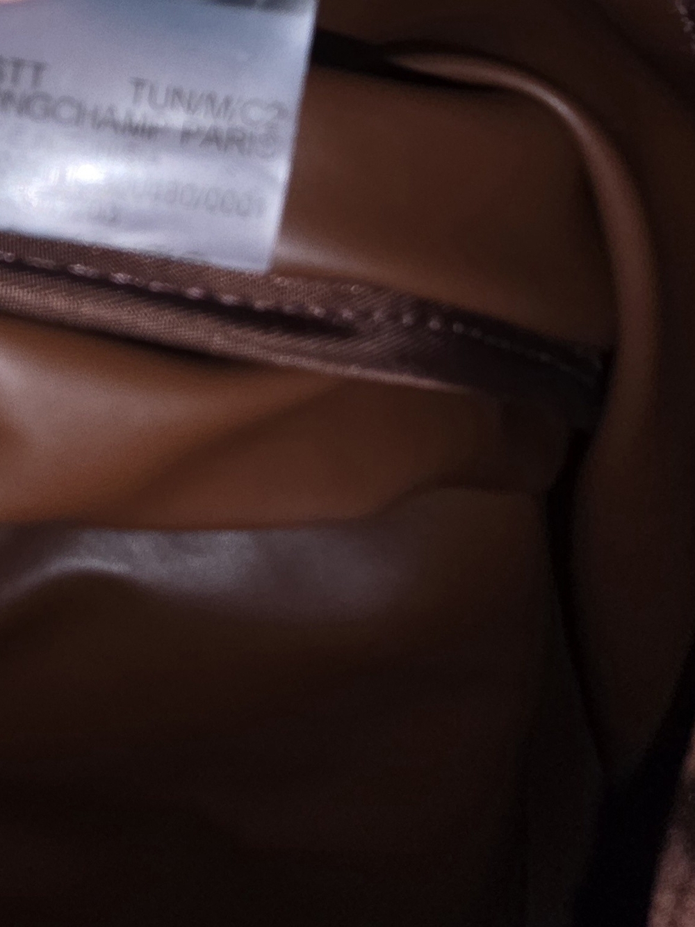 Longchamp Brown Le Pliage Medium Nylon Tote Bag - Picture 7 of 10